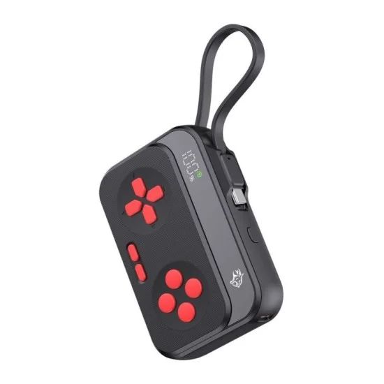 Porodo Gaming 10000Mah Controller Design Power Bank - Red \ Black